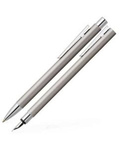 The Faber Castell Neo Slim Matte Finish Steel Ballpoint and Fountain Pen Set 