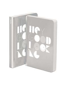 nuuna, Graphic M Collection, Metallic Artificial Leather Notebook, Hey Good Looking.