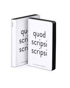 nuuna, Quod Scripsi Scripsi, Monochrome Notebook, Smooth Leather, Silk Print.