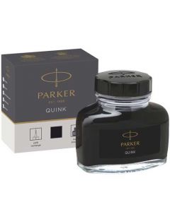 Quink Bottled Ink 57ml Permanent Black box.