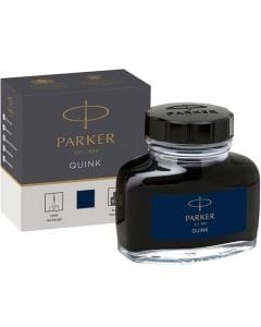 This is the Parker Blue/Black Quink 57ml Ink Bottle.