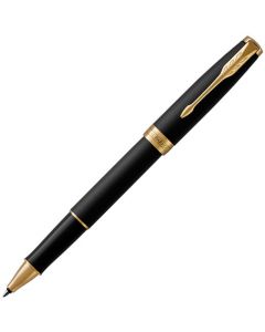 This Sonnet Matte Black Lacquer Rollerball Pen has been designed by Parker. 