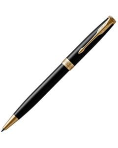 This Sonnet Black Lacquer & Gold Ballpoint Pen has been designed by Parker. 