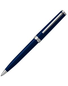 Montblanc full view of the navy precious resin Pix ballpoint.