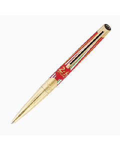 This Défi Millenium 24hr du Mans Ballpoint Pen Red & Gold by S.T. Dupont is made with brass.