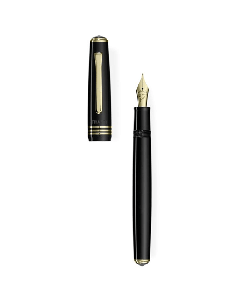 Rich Black N°60 Fountain Pen 18k Gold Trim