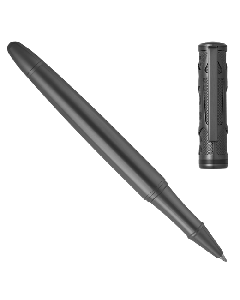 This Hugo Boss Gunmetal Patterned Craft Rollerball Pen has been made with brass. 