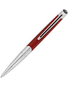 This Défi Millenium Red & Silver Ballpoint Pen is designed by S.T. Dupont Paris. 