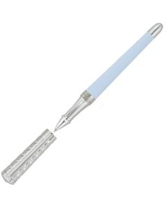 This Pastel Blue Liberté Spring Series Rollerball Pen is designed by S.T. Dupont Paris.