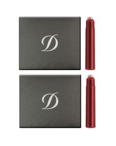 These Red Ink Cartridges 2 x Pack of 6 are designed by S.T. Dupont Paris. 