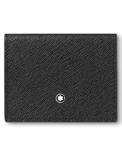 Montblanc's Sartorial Trio Saffiano Leather Card Holder in Black, 4CC comes with a dust bag and gift box.