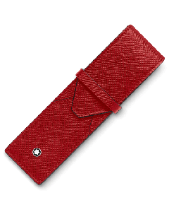 Sartorial Red Leather 2 Pen Pouch By Montblanc