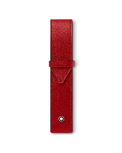 Montblanc Sartorial Pen Pouch Red Saffiano Leather