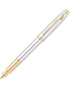 This is the Sheaffer Chrome 100 Series Fountain Pen with Gold-Tone Trim.