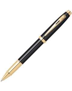 This 100 Glossy Black Lacquer & Gold Rollerball Pen is designed by Sheaffer.
