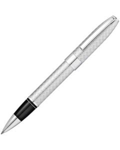 This is the Sheaffer Polished Chrome Legacy Rollerball Pen with Engraved Chevron Pattern.