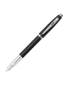 100 Matte Black & Chrome Fountain Pen