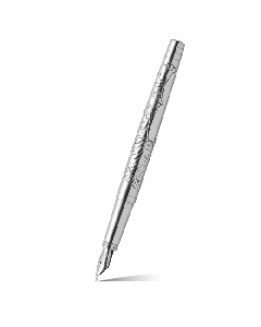Yard-O-Led Sterling Silver Year Of The Tiger Fountain Pen In Standard