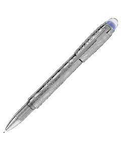 Montblanc's Starwalker SpaceBlue Fineliner Pen is made with Ruthenium. 