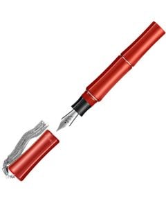 This Lipstick Red Bamboo Fountain Pen has been designed by TIBALDI.
