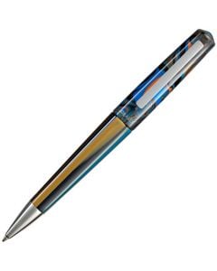 This Peacock Blue Infrangibile Ballpoint Pen has been designed by TIBALDI.