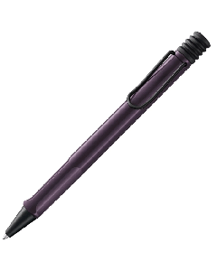 LAMY's Safari Violet Blackberry Ballpoint Pen Special Edition has a glossy barrel with black trims.