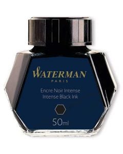 Waterman, 50ml Permanent Black, Bottled Ink. Ideal for refilling your favourite fountain pen or for calligraphy, quick-drying technology to ensure no smudging.