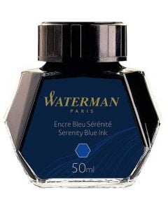 
Waterman, Serenity Blue, 50ml Ink Bottle Refill ideal for use with the waterman converter cartridges. Washable for the spillers.
