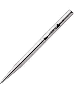 The Yard-O-Led, Viceroy, Silver Ballpoint Pen has been masterfully crafted from polished silver. To extend the lead the pen uses a twist mechanism. Engraved with a unique numerical code and is presented inside a velvet lined box with polish cloth.