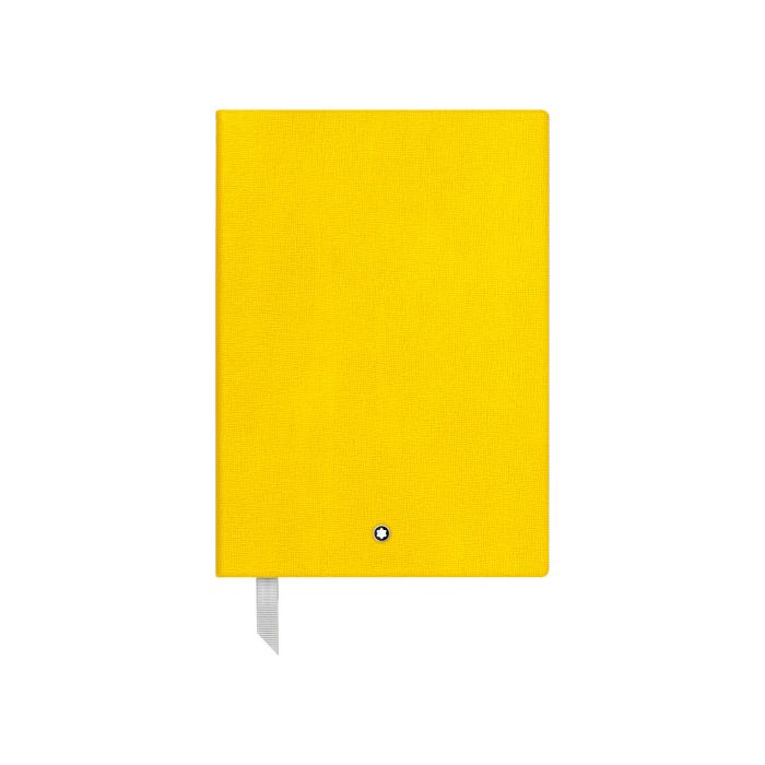 The Montblanc fine stationery yellow A5 lined notebook.