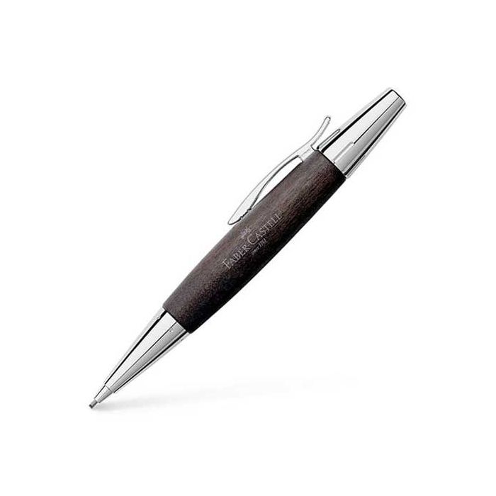 The Faber-Castell, E-Motion, Black Pear Wood and Chrome Mechanical Pencil is ideal for sketching and note-taking.