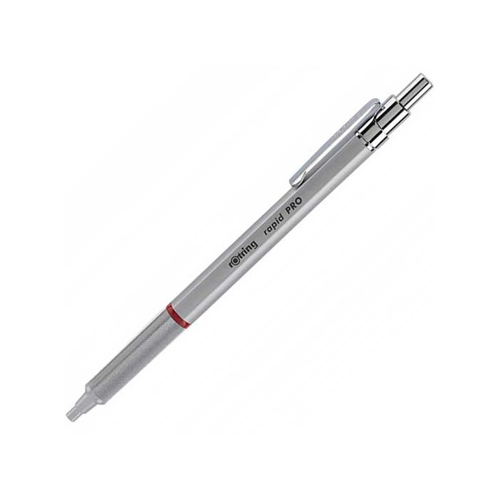 Silver Chrome Rotring Rapid Pro Professional Ballpoint Pen 