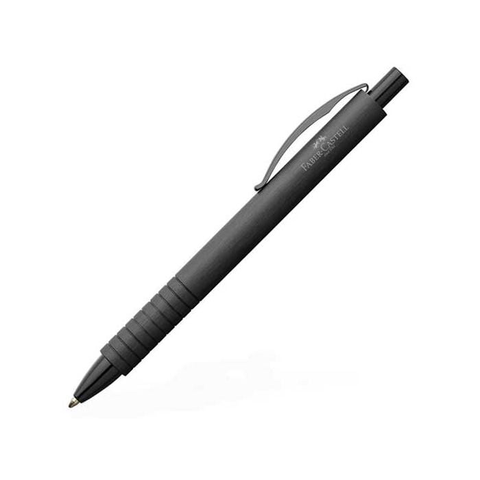Faber-Castell, Aluminium, Essentio Black Ballpoint pen.