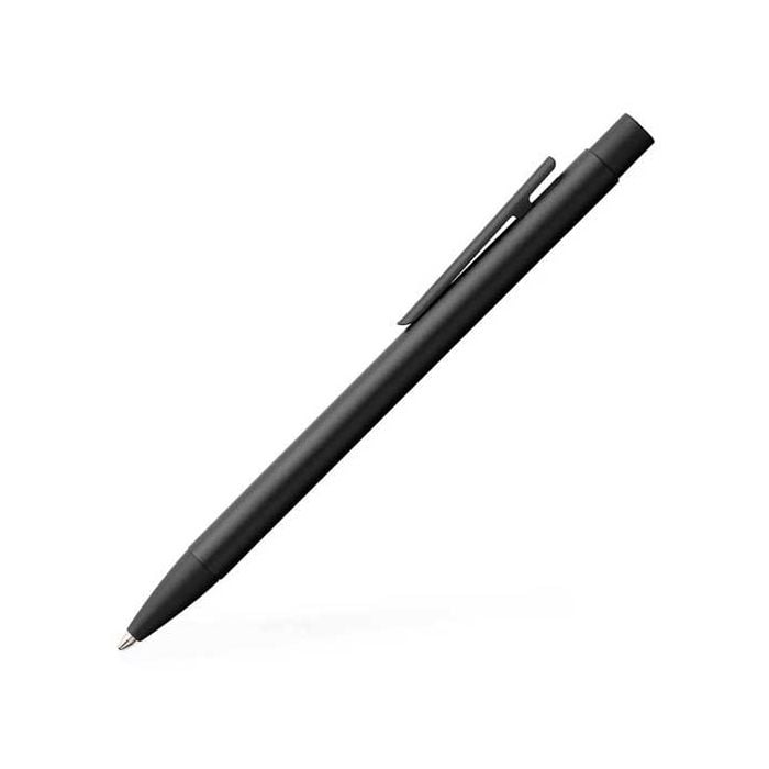 Faber-Castell, Neo Slim, Matte Black Ballpoint, Black Lacquer barrel with matching Metal hardware.