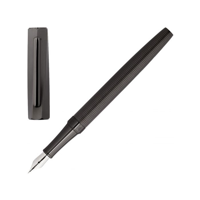 This Twist Gun Grey Fountain Pen has been designed for Hugo Boss.