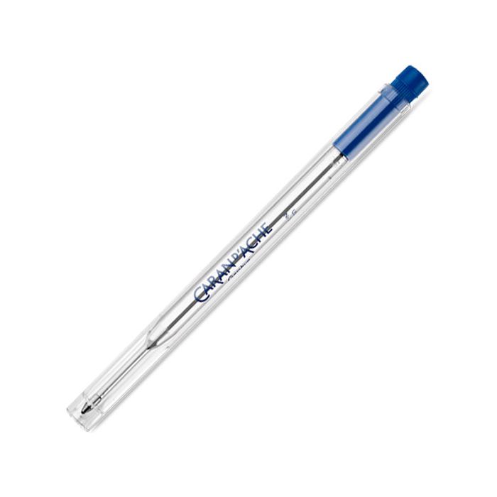 This is the Caran d'Ache Blue Goliath Ballpoint Pen Refill (F). 