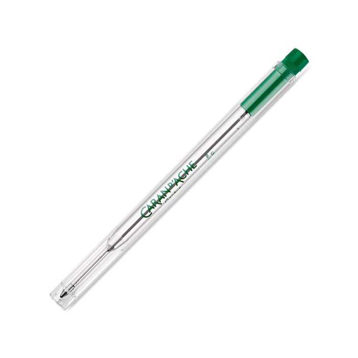 The green Caran d'Ache Goliath ballpoint refill is capable of producing up to 600 A4 pages of writing.