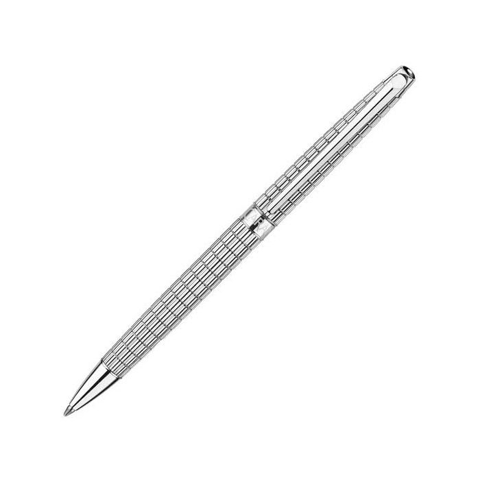 This is the Caran d'Ache Léman Slim Lights Silver-Plated Ballpoint Pen.