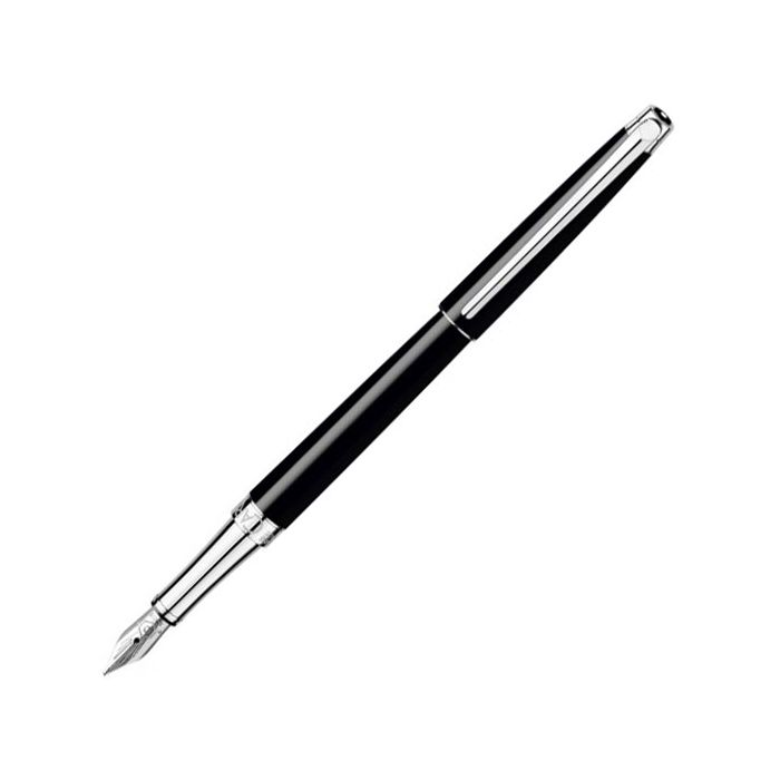This is the Caran d'Ache Léman Slim Black Ebony Fountain Pen.