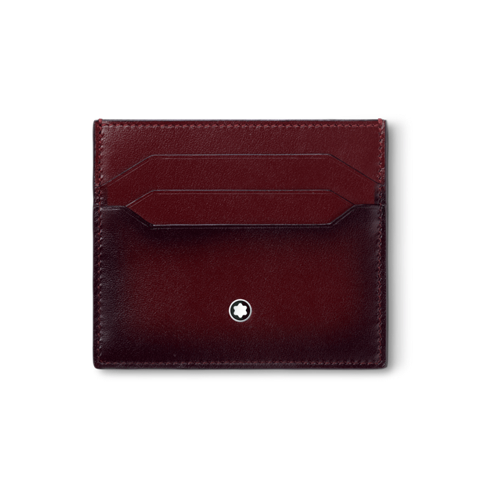 Montblanc's Meisterstück 6CC Sfumato Burgundy Card Holder can be embossed at the time of purchase if you require personalisation. 