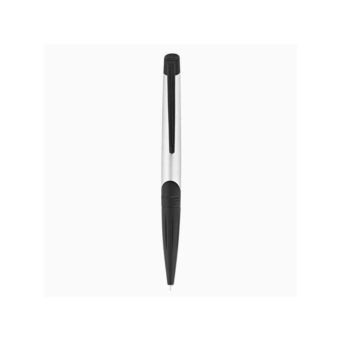 This Chrome & Matte Black Ballpoint Pen Défi Millenium comes in a branded S.T. Dupont gift box. 