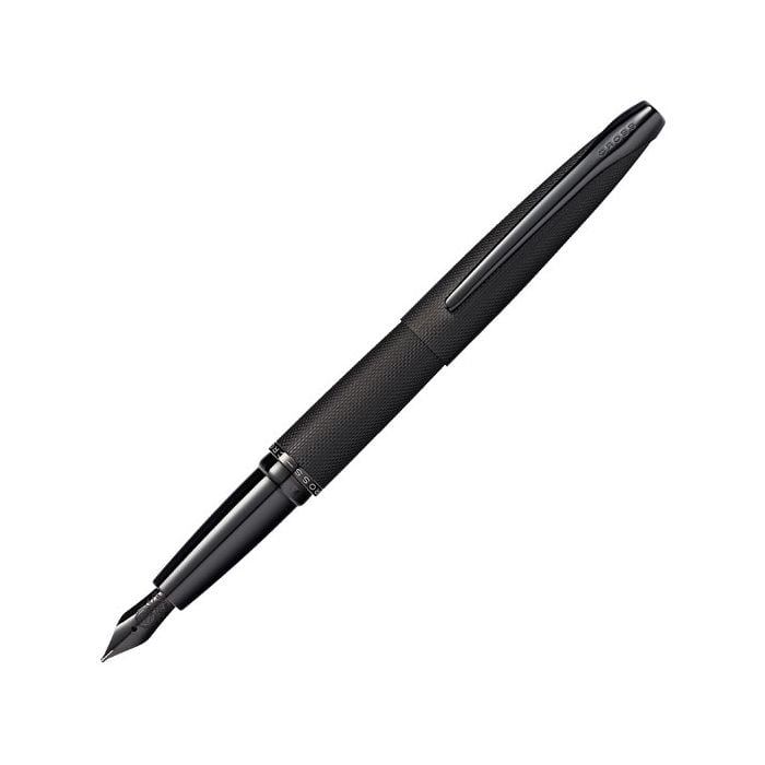 This ATX Brushed Black Fountain Pen was designed by Cross.