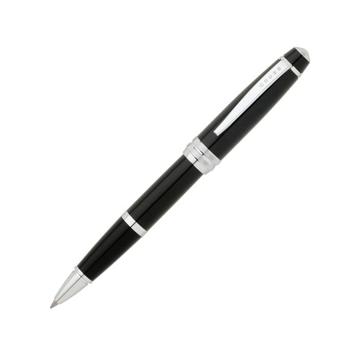 Cross Bailey rollerball pen, in black lacquer.