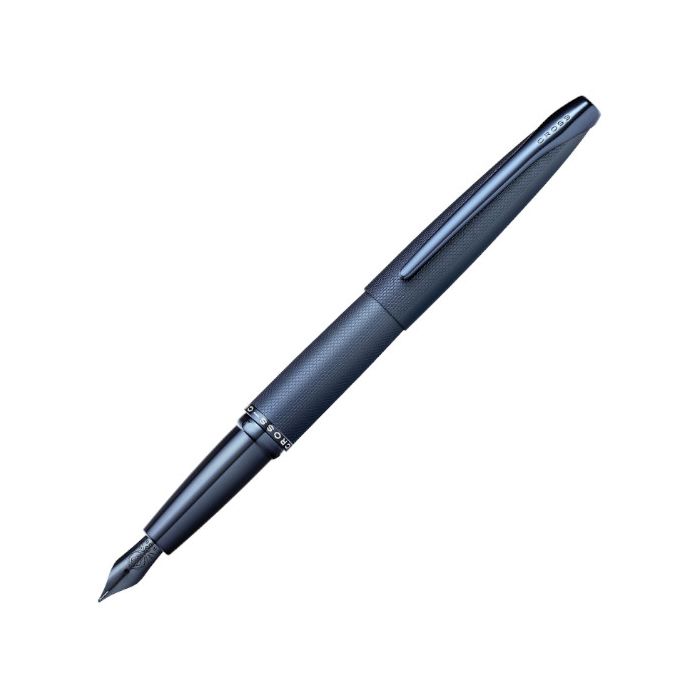 This is the Cross ATX Dark Blue Sandblasted Fountain Pen.