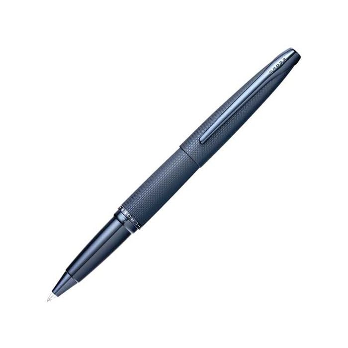 This is the Cross ATX Dark Blue Sandblasted Rollerball Pen. 