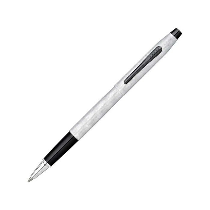 The Cross Brushed Chrome Classic Century Rollerball Pen.