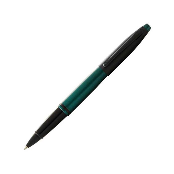 This is the Cross Calais Matte Green & Black Lacquer Rollerball Pen.