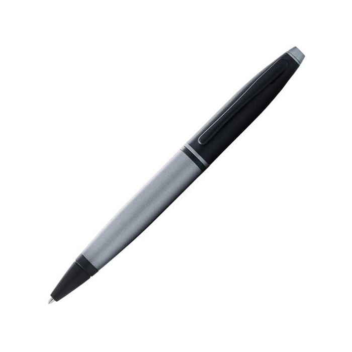 This is the Cross Calais Matte Gray & Black Lacquer Ballpoint Pen.