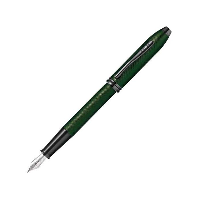 This is the Cross Townsend Micro-Knurl Matte Green Fountain Pen.