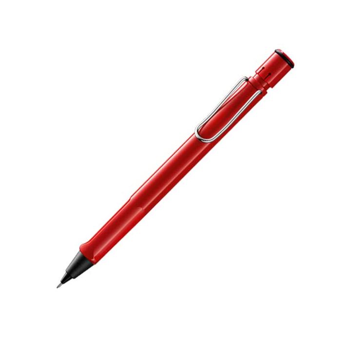 Masterfully crafted from glossy red acrylic, The LAMY, Safari Mechanical Pencil. Trimmed with black plastic and chrome plated trim.